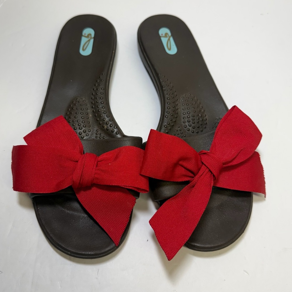 OKA‎ b. Red Bow Sandals